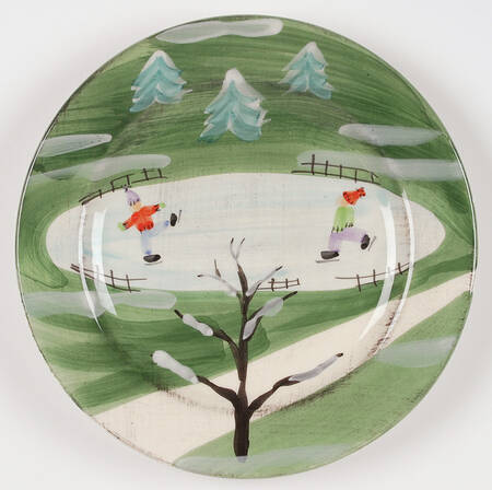 Winter Frolic Salad Plate