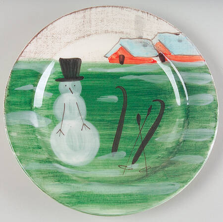 Winter Frolic Salad Plate