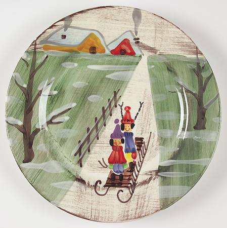 Winter Frolic 12" Chop Plate (Round Platter)