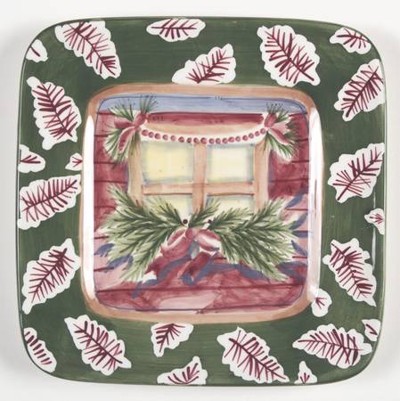 Holiday Estate of Mind Square Salad Plate