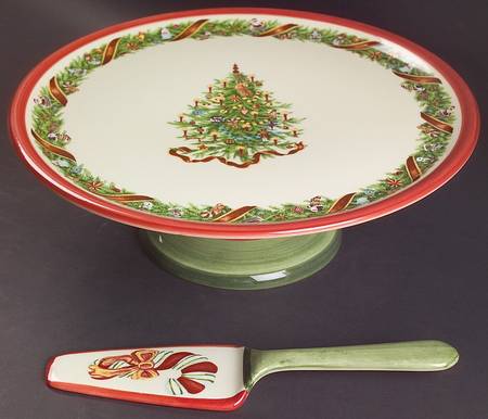 Christopher's Tree (Portugal) Footed Cake Plate & Server (Boxed)
