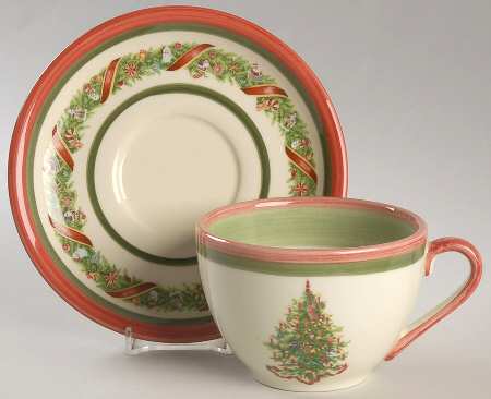 Christopher's Tree (Portugal) Flat Cup & Saucer Set