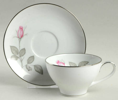 Zylstra Rose (Coupe, Japan) Flat Cup & Saucer Set