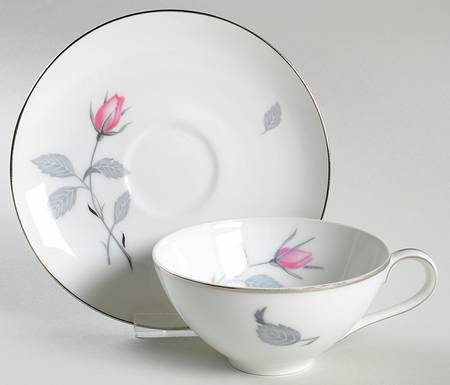 Zylstra Rose (Coupe, Japan) Flat Cup & Saucer Set
