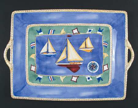 Maritime Collection 19" Rectangular Serving Platter