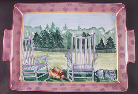 In The Garden Rectangular Tray