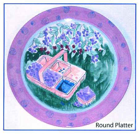 In The Garden 13" Chop Plate (Round Platter)