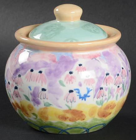 In The Garden Sugar Bowl & Lid