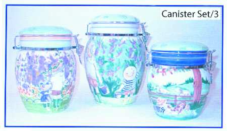 In The Garden (3 Piece) Canister Set (Box Set)