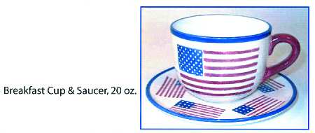 We Pledge Allegiance Breakfast Cup & Saucer Set