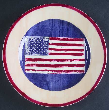 We Pledge Allegiance Salad/Dessert Plate
