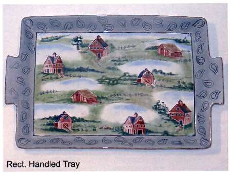Barnyards & Bandanas Rectangular Tray