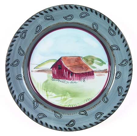 Barnyards & Bandanas Salad/Dessert Plate