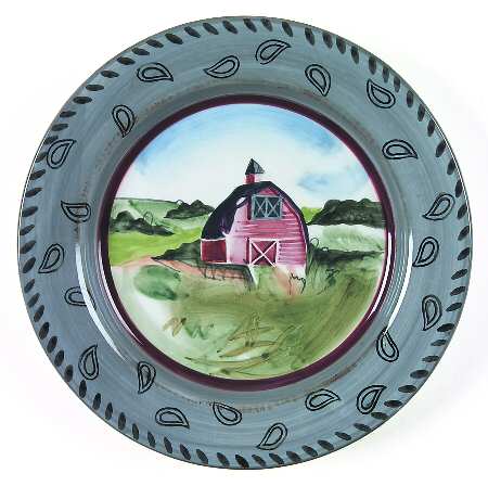Barnyards & Bandanas Salad/Dessert Plate