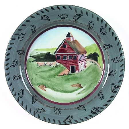 Barnyards & Bandanas Salad/Dessert Plate