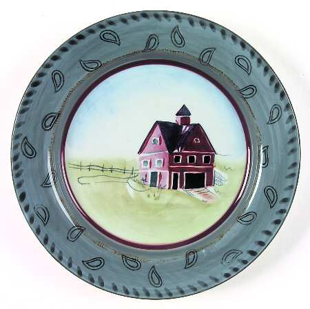 Barnyards & Bandanas Salad/Dessert Plate