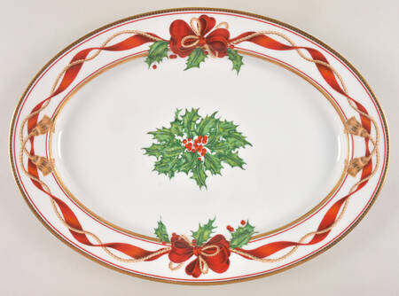 Holiday Splendour 15" Oval Serving Platter