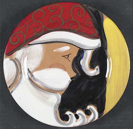 Jolly St. Nick Salad/Dessert Plate