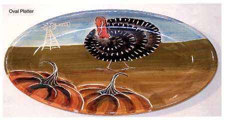 On The Farm 20" Oval Serving Platter