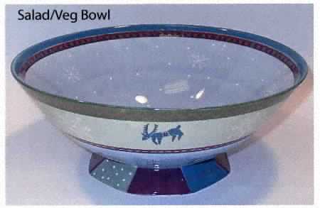 Ski Lodge 12" Large Salad Serving Bowl
