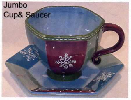 Ski Lodge Jumbo Cup & Saucer Set