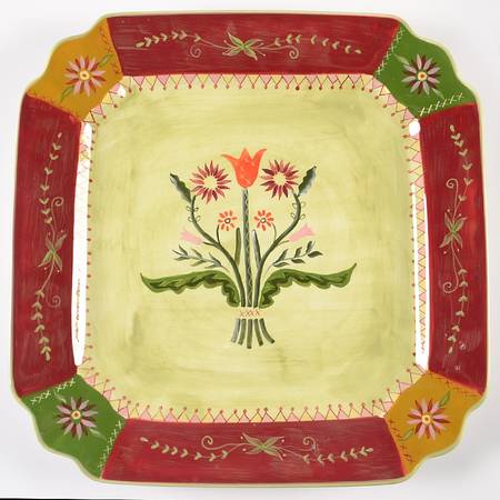 Brocade 16" Square Serving Platter
