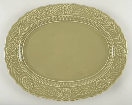 Woodland Pine Sage 15" Oval Serving Platter