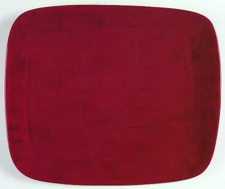 Summerstone Falls Red 18" Rectangular Tray