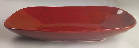 Summerstone Falls Red 19" Oval Serving Platter