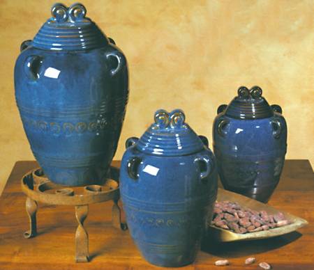 Nazca Sky (Dark Blue) Large Canister & Lid