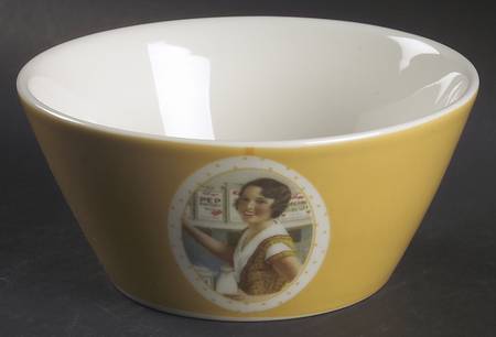 1920's Yellow Coupe Cereal Bowl