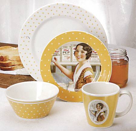 1920's Yellow Breakfast Plate