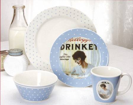 1920's Blue Breakfast Plate