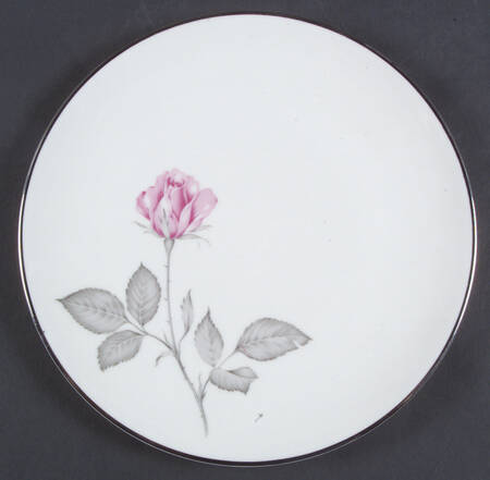 Zylstra Rose (Coupe, USA, White) Salad Plate