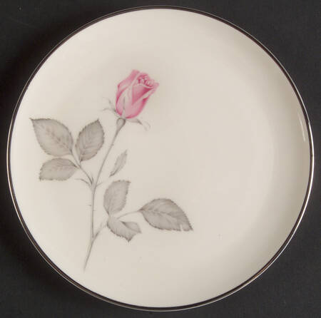 Zylstra Rose (Coupe, USA, White) Bread & Butter Plate