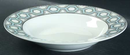 Hexagon Large Rim Soup Bowl