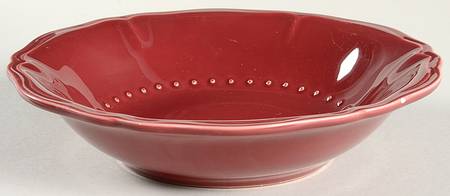 Tuscany Burgundy 9" Individual Pasta Bowl
