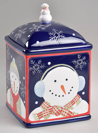 Snowman Portraits Candy Box & Lid
