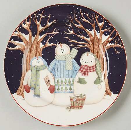 Winter Wonders Salad Plate