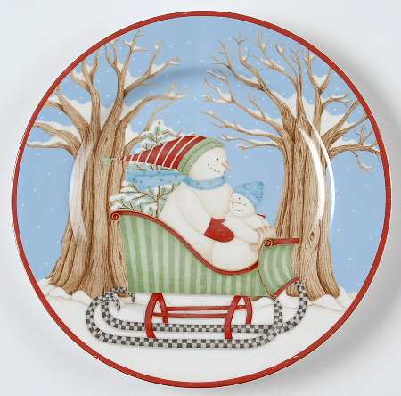 Winter Wonders Salad Plate