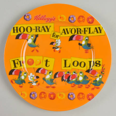 Froot Loops Toast Plate