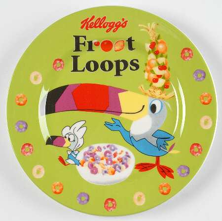 Froot Loops Toast Plate