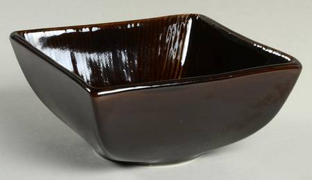 Sumatra Coffee (Dark Brown) Square Soup/Cereal Bowl