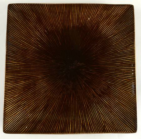 Sumatra Coffee (Dark Brown) Square Dinner Plate by Z Gallerie
