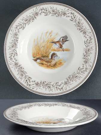 Wildlife Large Rim Soup Bowl