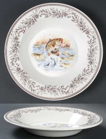 Wildlife Large Rim Soup Bowl