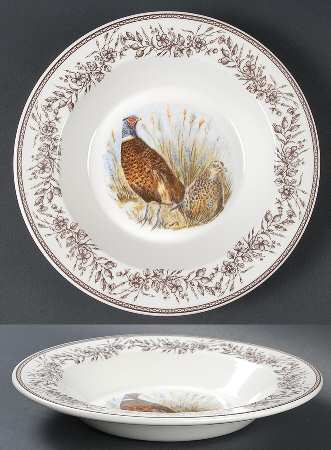 Wildlife Large Rim Soup Bowl