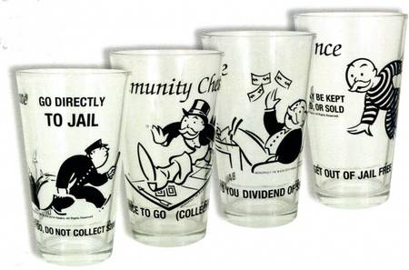 Monopoly Glassware Tall Tumbler