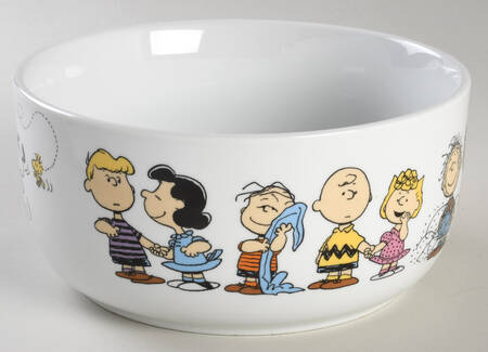 Peanuts 40 Oz Round Plastic Microwave Bowl No Vent Lid