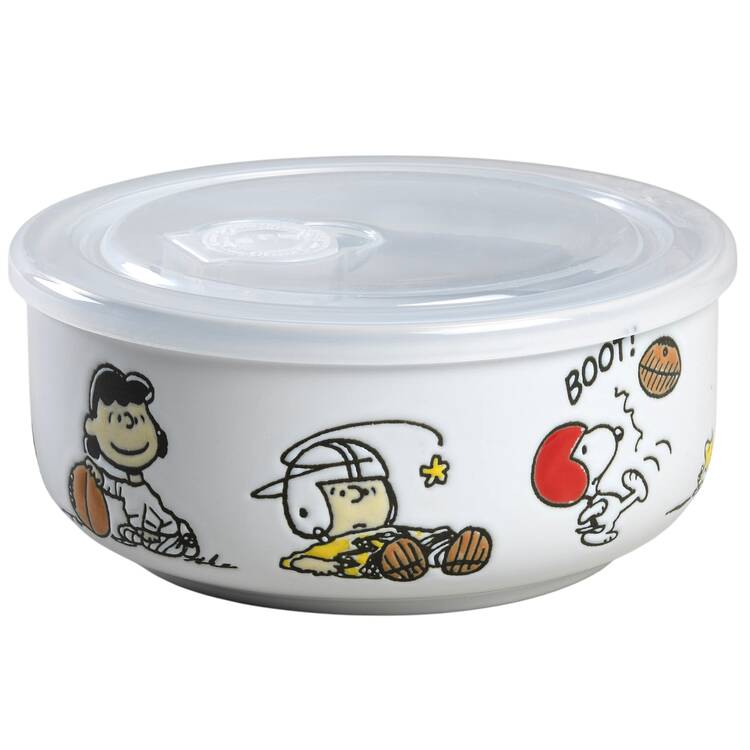 Peanuts 26 Oz Round Plastic Microwave Bowl & Vented Lid